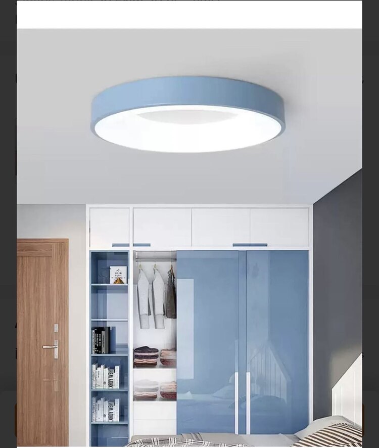 ECO LED AVİZE 50 cm 3 IŞIK MAVİ