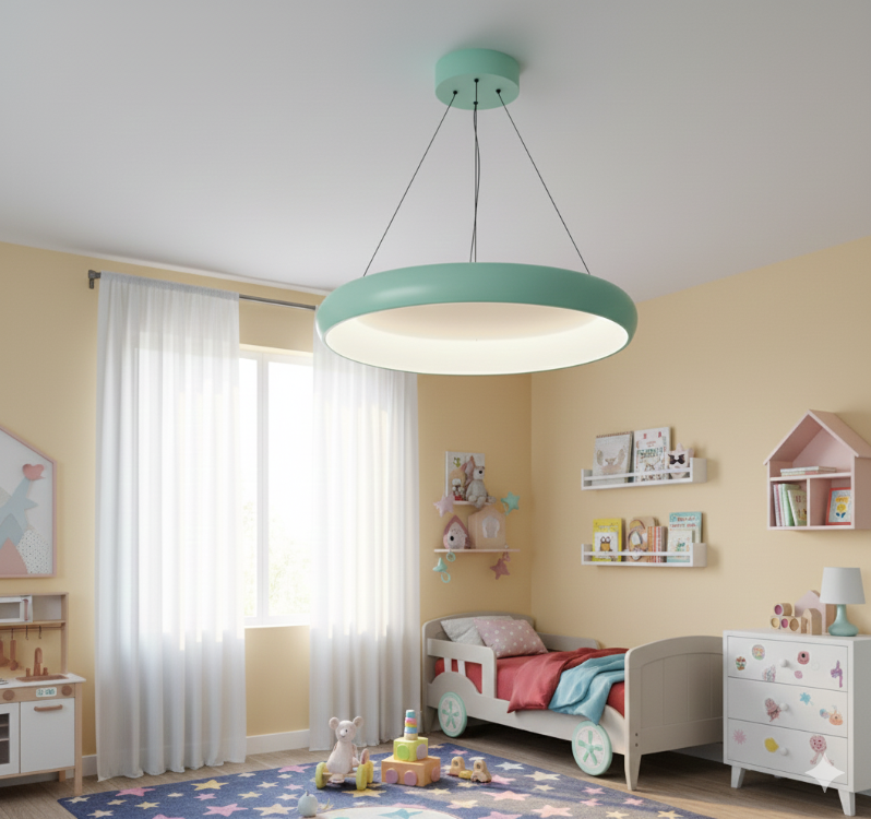 3 Işık Yeşil Çocuk Odası ECOVonaLight VN54119 