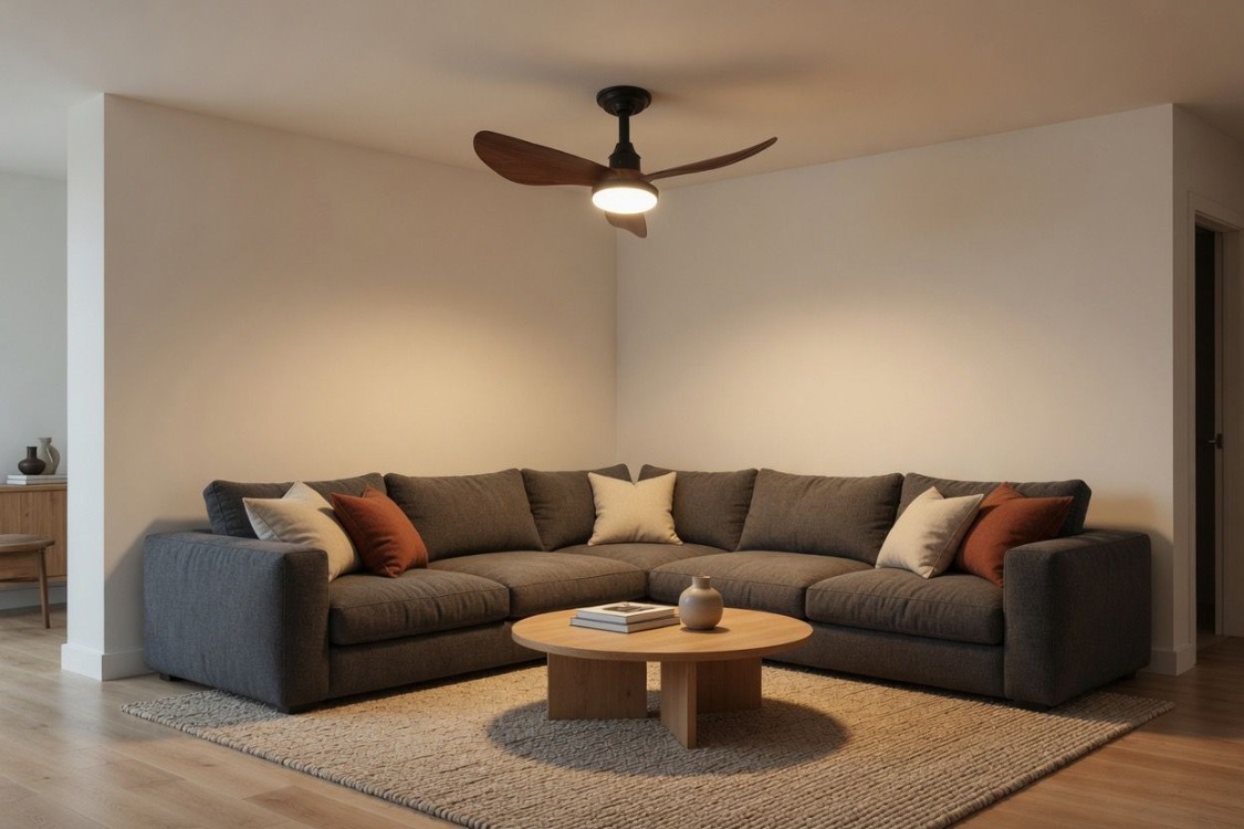 VONA_3Işıklı, LED, 3 Fan Kanat ve Uzaktan Kumandalı,Tavan Tipi Vantilatör Çap.70cm