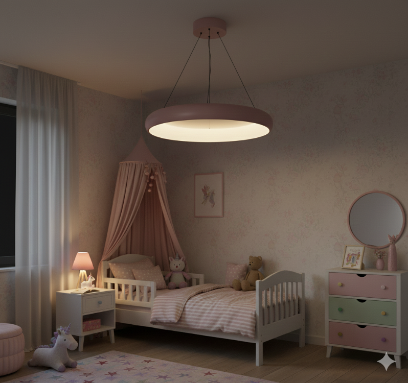 3 Işık Pembe Çocuk Odası ECO VonaLight VN54119
