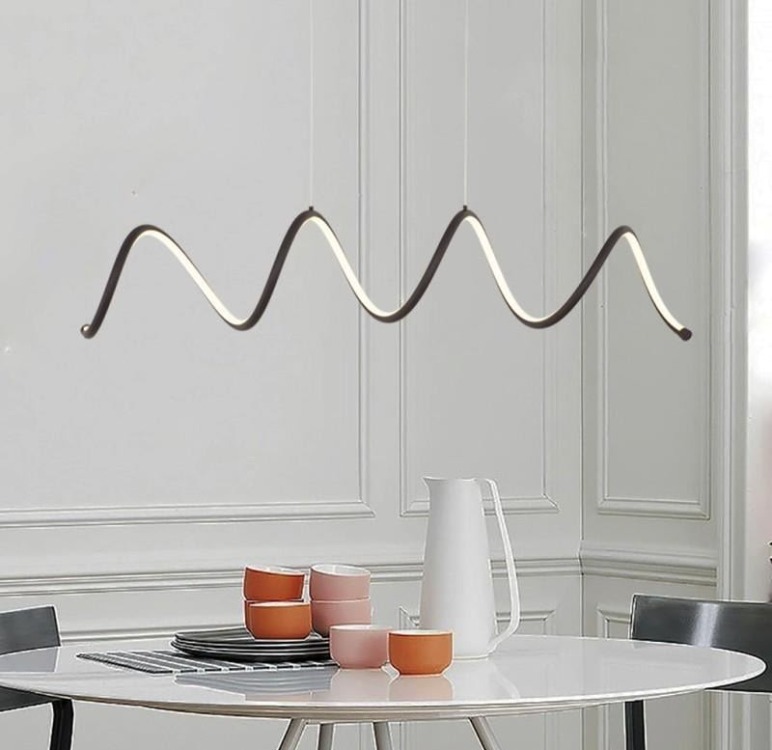 Led Sarkıt Avize Beyaz Spiral Model VonaLight VN 80011