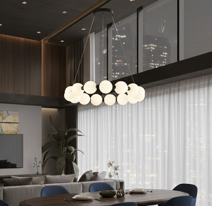 VonaLight 60 cm İnci Toplu Sarkıt Avize VN 83501 