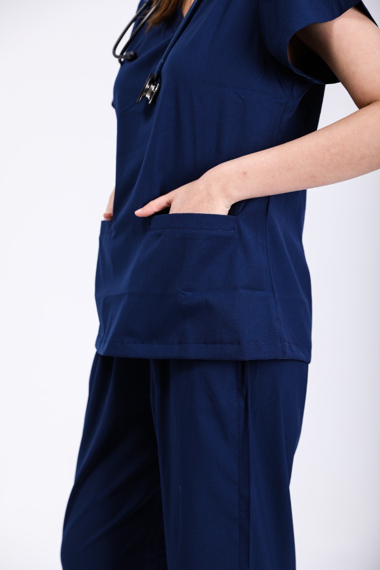 Classic Comfort Serisi Kadin Scrubs - Lacivert