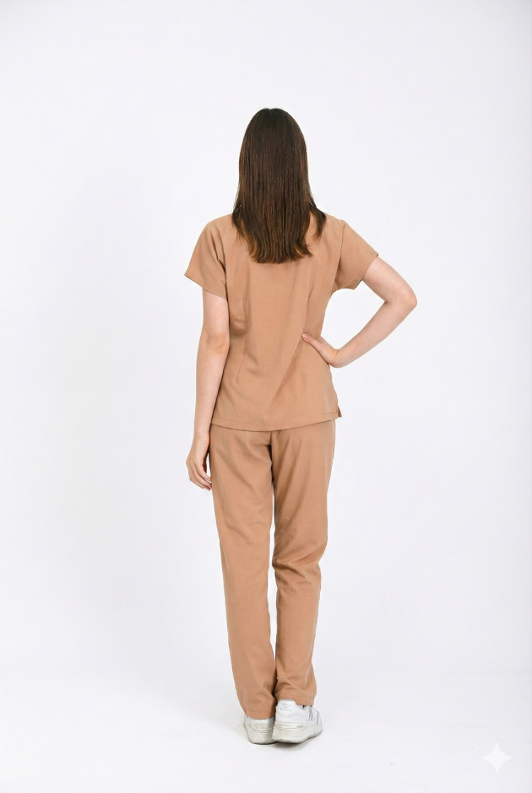 Classic Comfort Serisi Kadın Uniforma - Bej