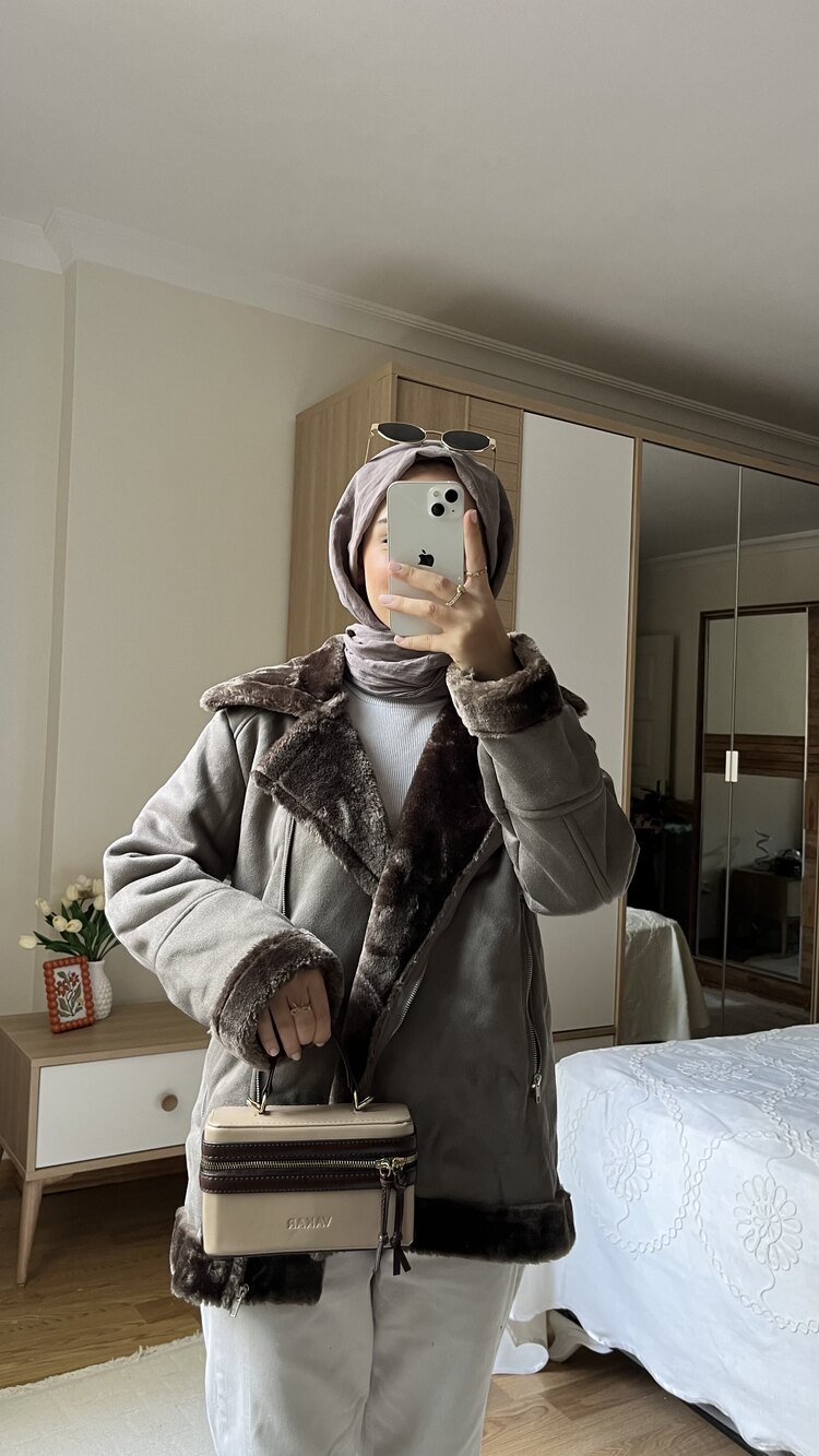 VAKAR PELUŞ BIKER MONT LATTE