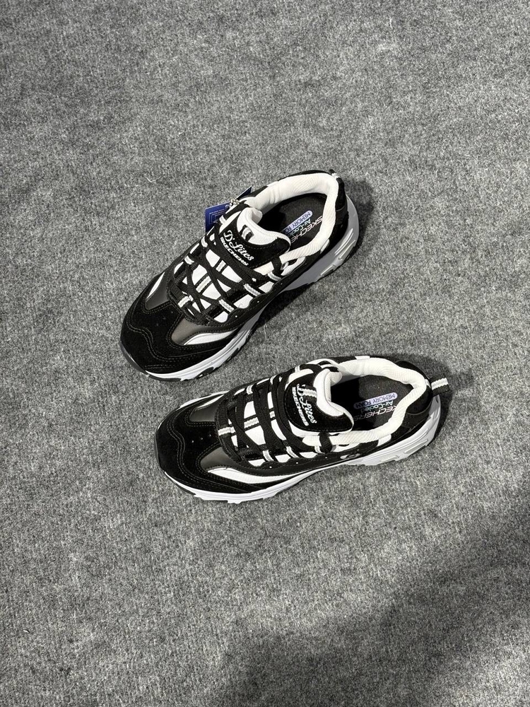 SKECHERS D’LİTES SİYAH BEYAZ