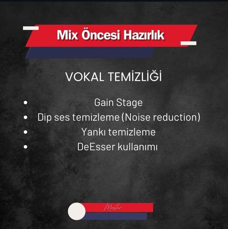 Vokal Mix , Mastering Eğitimi (Videolu Anlatım)