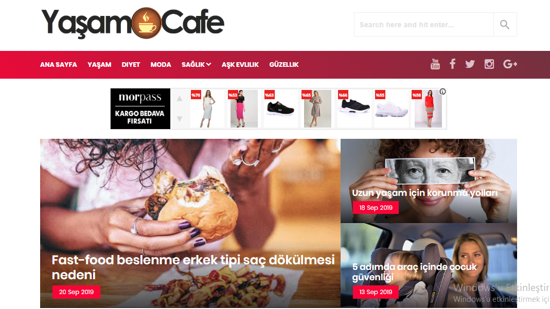 Yaşam Cafe sitemizde tanıtım yazınızı yayınlıyoruz
