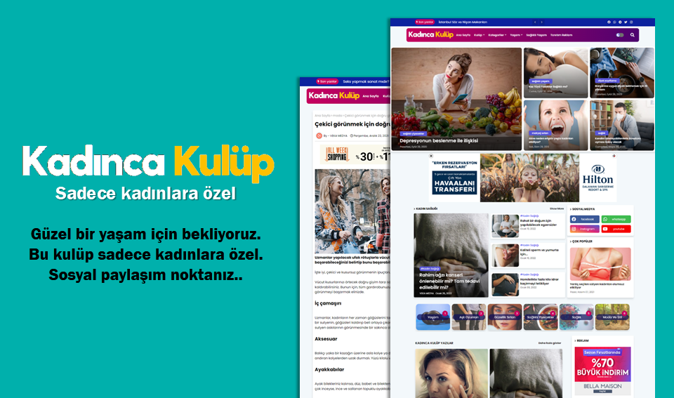 Kadınca Kulüp sitesinde tanıtım yazınızı yayınlıyoruz