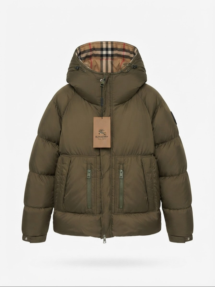 Burberry haki puffer