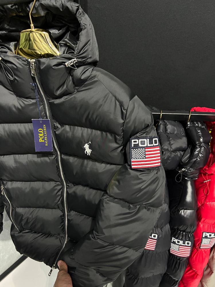 Velowear Bayraklı mont siyah