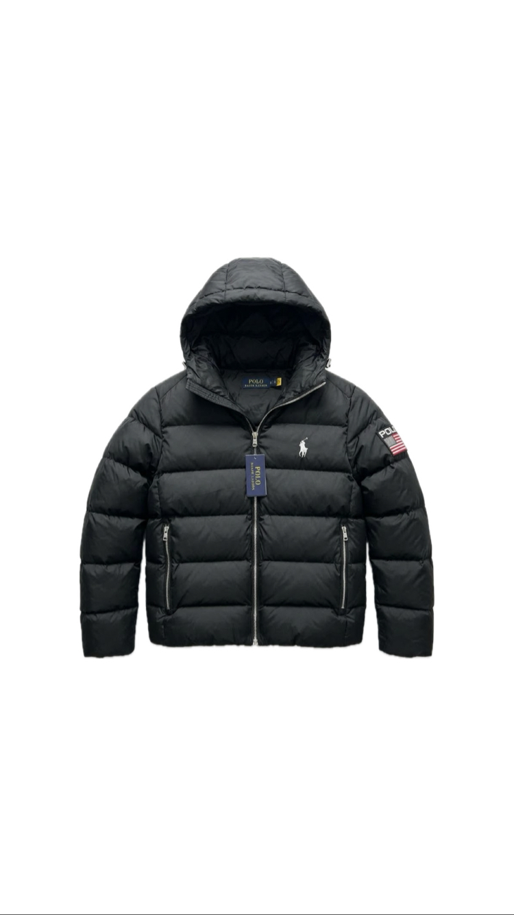 Velowear Bayraklı mont siyah