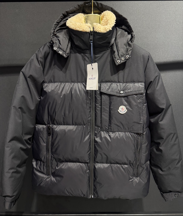 Moncler dolumlu ceket siyah
