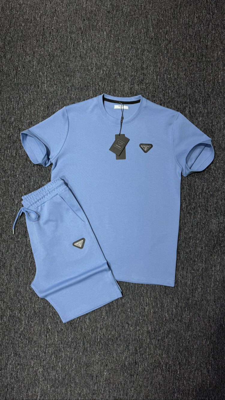 Prada şort takım BABY BLUE