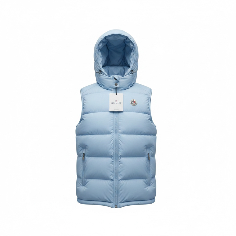 MONCLER baby blue yelek