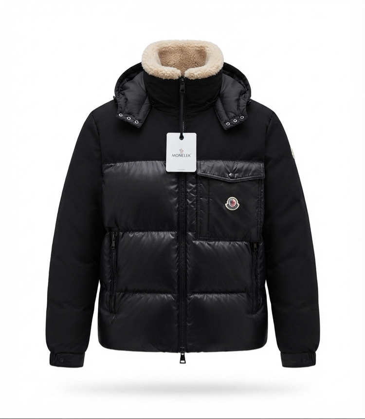 Moncler dolumlu ceket siyah