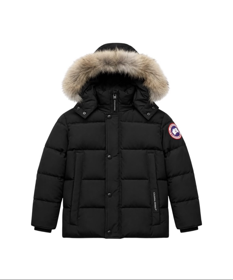 Canda goose Kürklü Siyah Mont