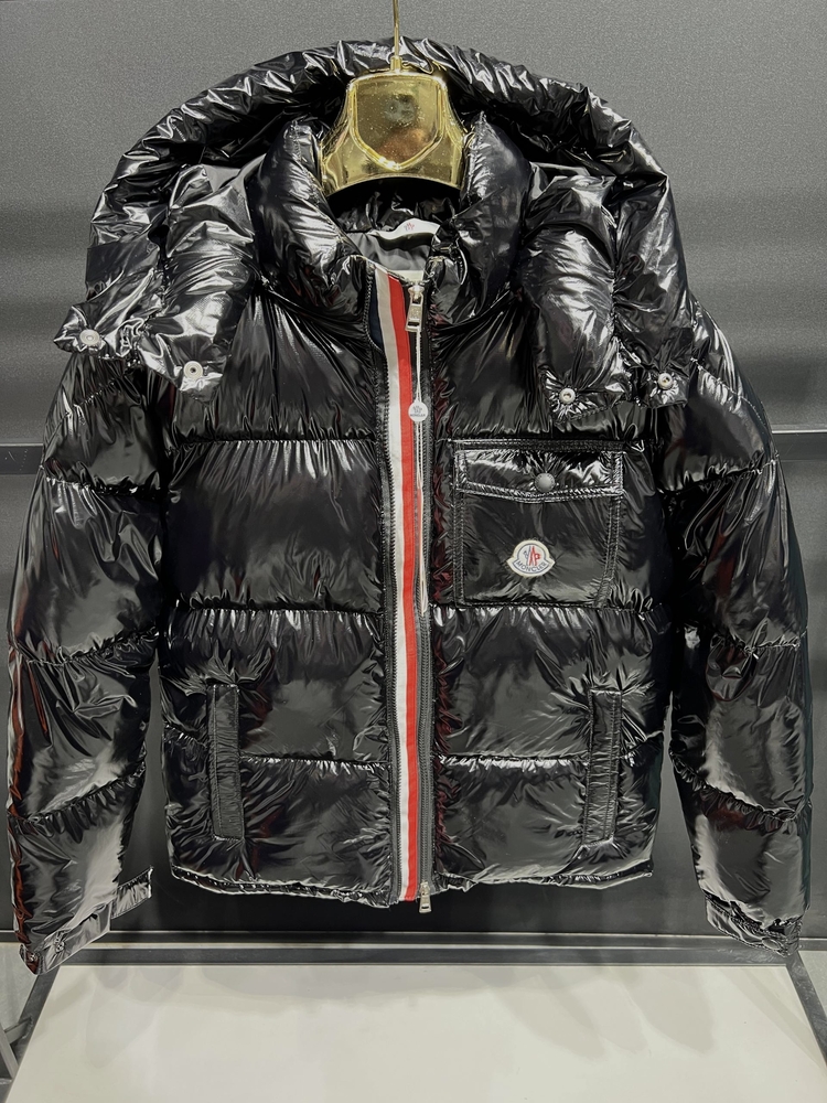 Moncler parlak mont siyah