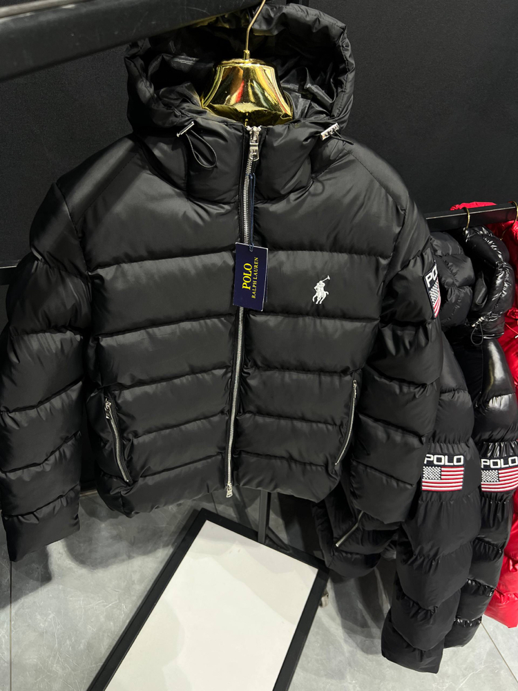 Velowear Bayraklı mont siyah