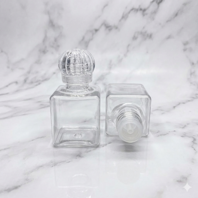 35 mL Mini Kare Pet Kolonya Şişesi