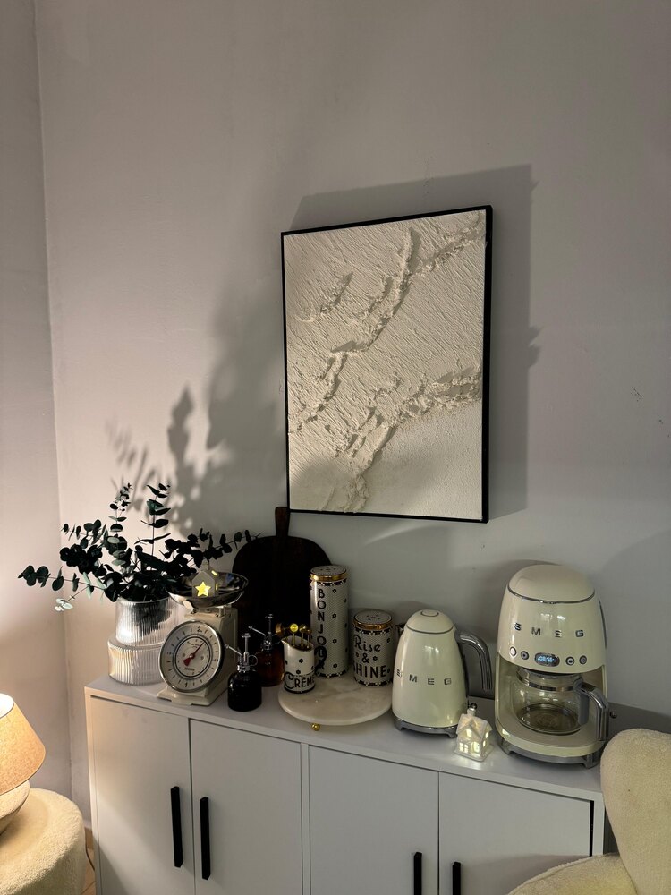 Ocean No:2 Dokulu Tablo Tek (70x100cm ahşap çerçeveli) 