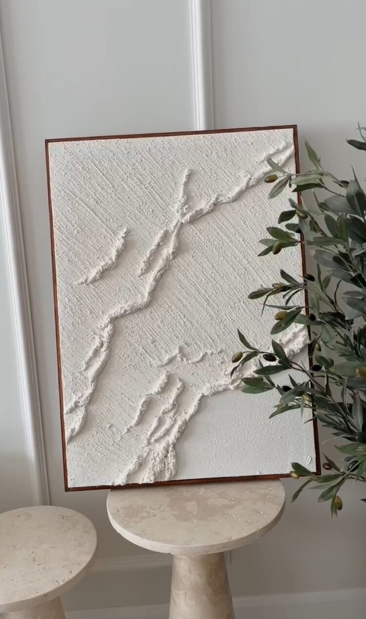 Ocean No:2 Dokulu Tablo Tek (70x100cm ahşap çerçeveli) 