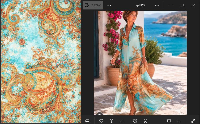 Özel Desenli 150 cm (60") Kumaş 4 Çeşitli Seçenekleriyle: Şifon, Krep, Saten, Keten
