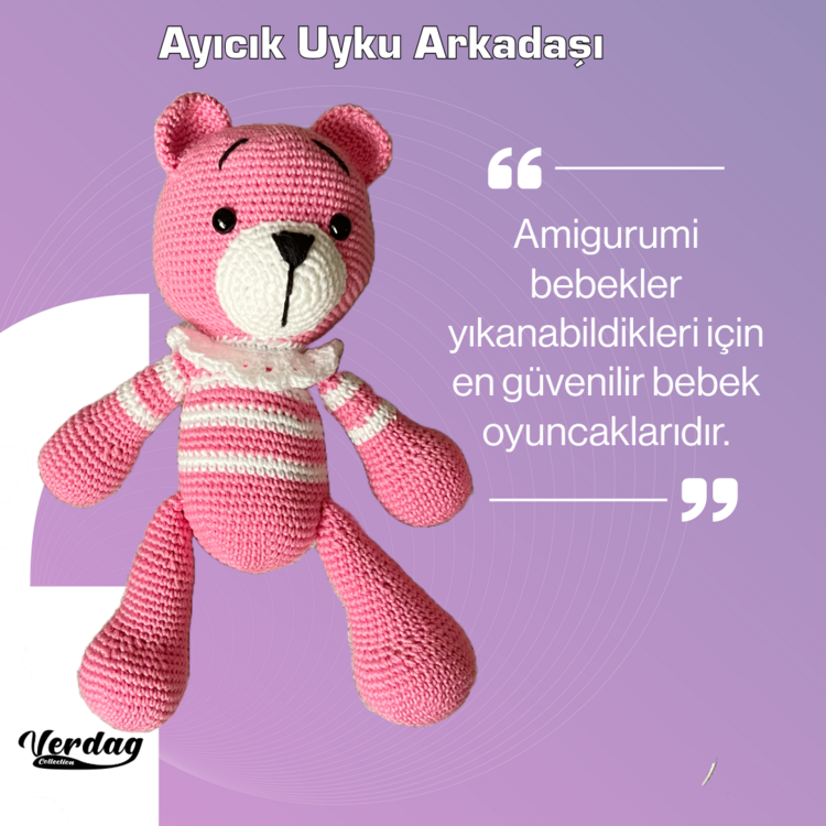 Pembe Ayıcık Uyku Arkadaşı ve Emzik Seti