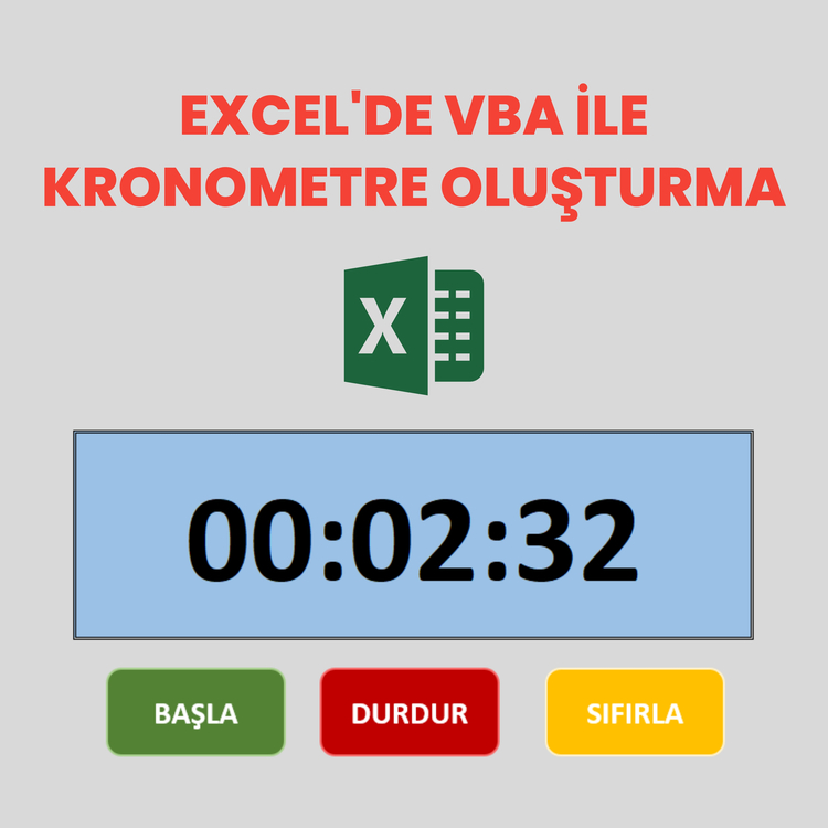 Excel'de Zamanlayıcı Şablonu
