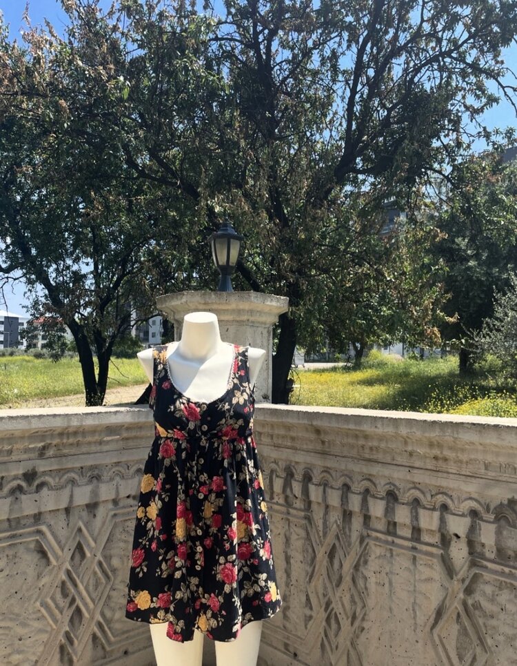 Vintage İtalyan Elbise- S/XS