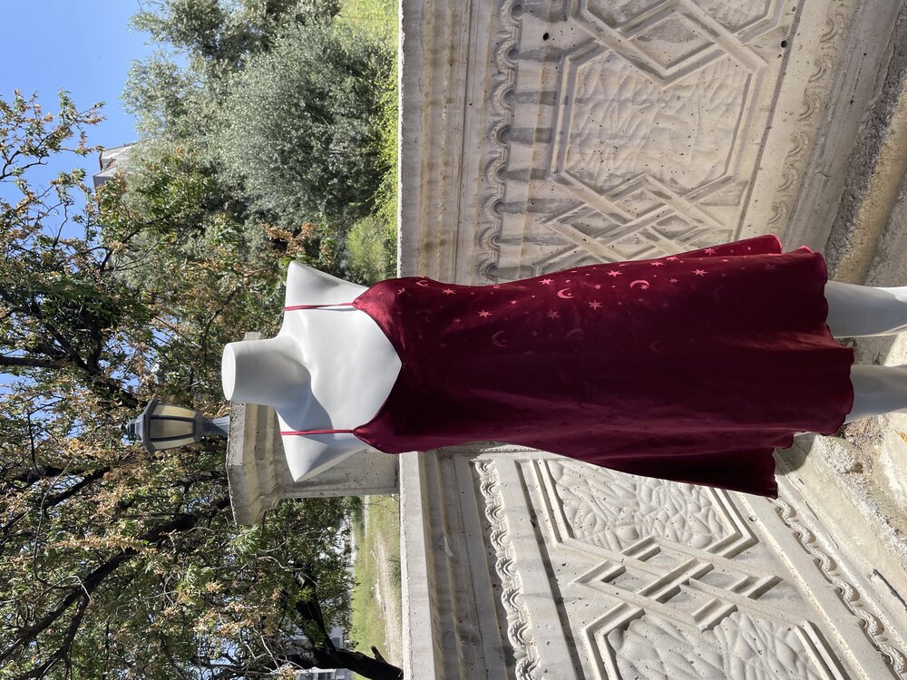 Vintage Bordo Gecelik - M 