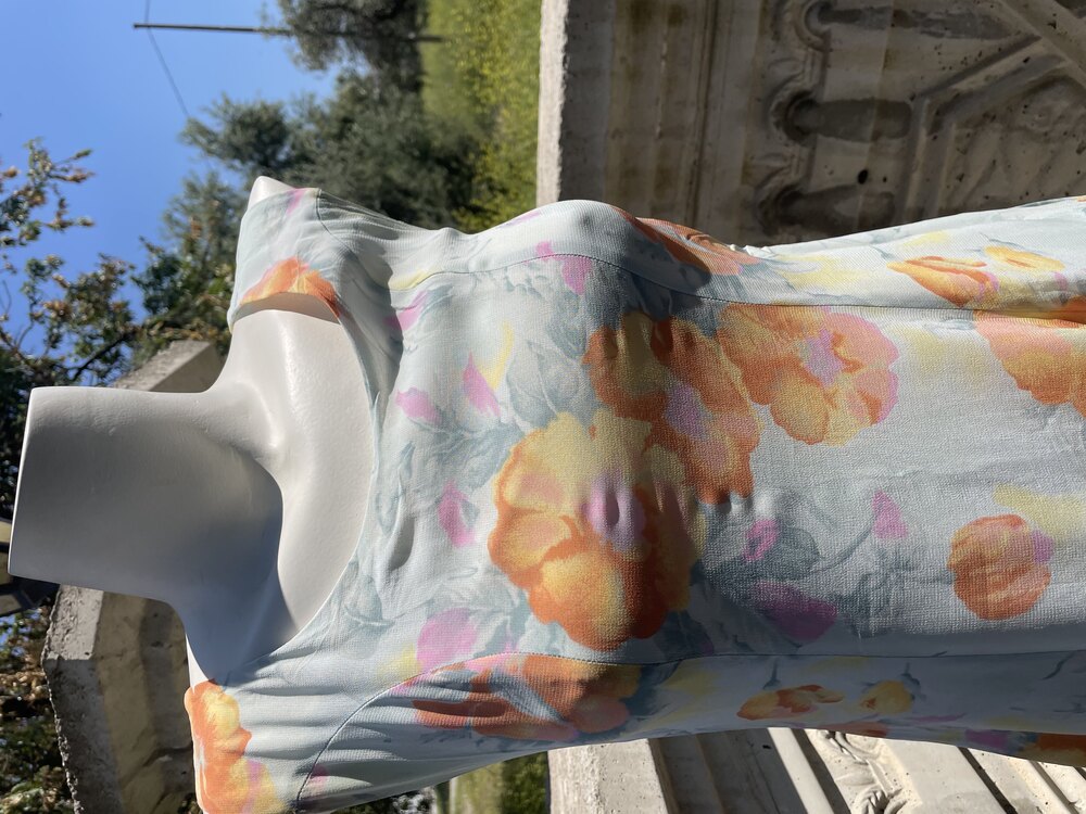 Vintage Asimetrik Elbise/ S-M