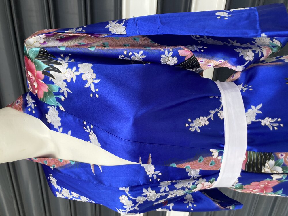 İpek Saten Japon Kimono
