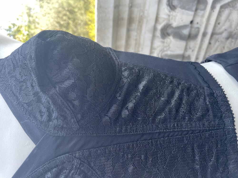 Vintage 70s Siyah Korse - S