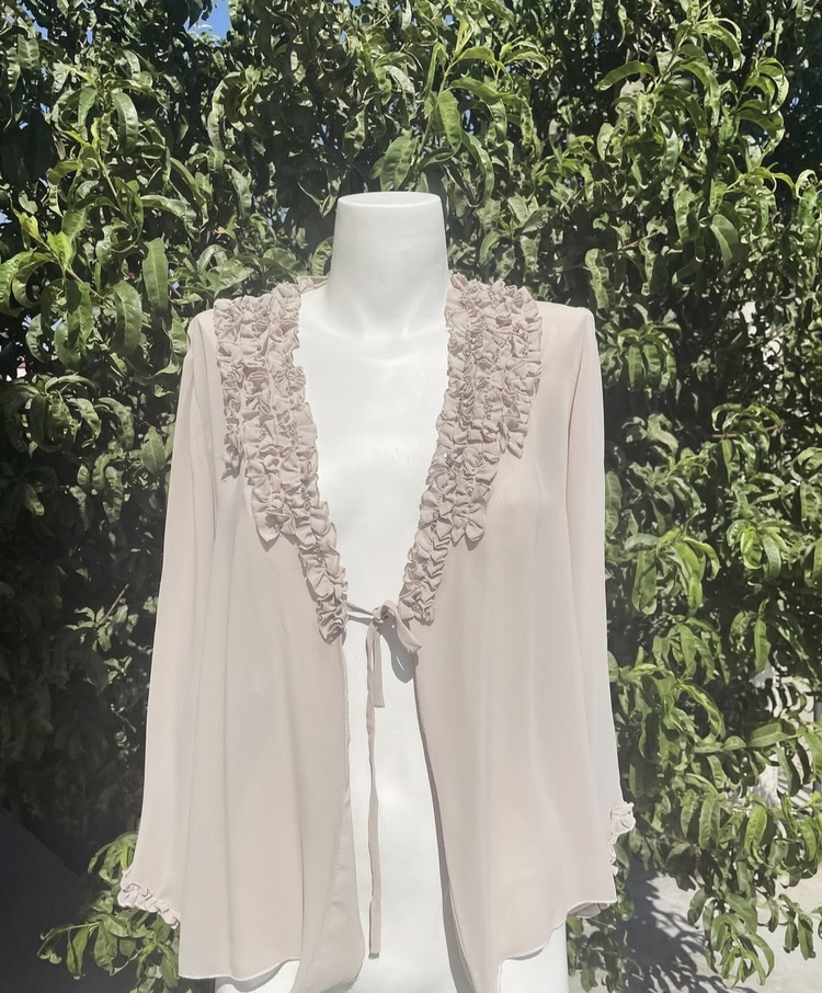 Vintage Bağlamalı Bluz / Standart Beden