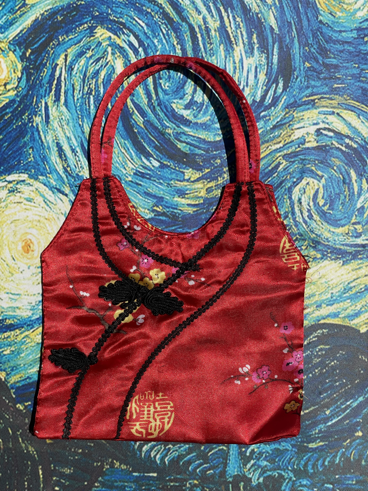 Vintage Saten Japan Çanta