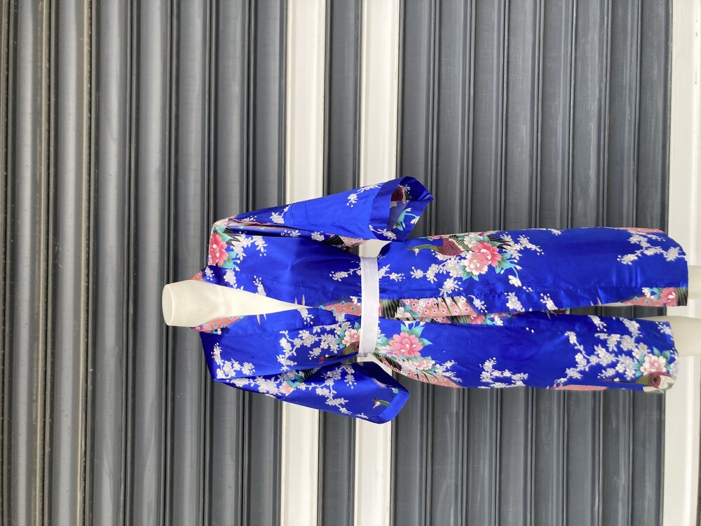 İpek Saten Japon Kimono
