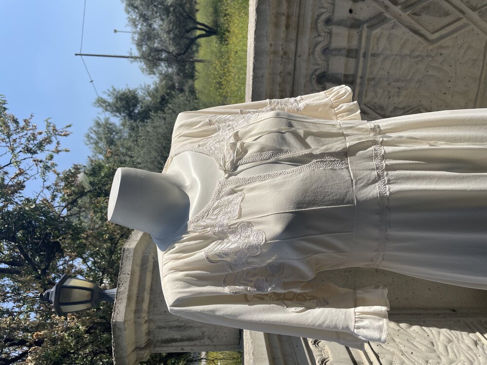 Vintage Dantel Detaylı Gecelik - M 