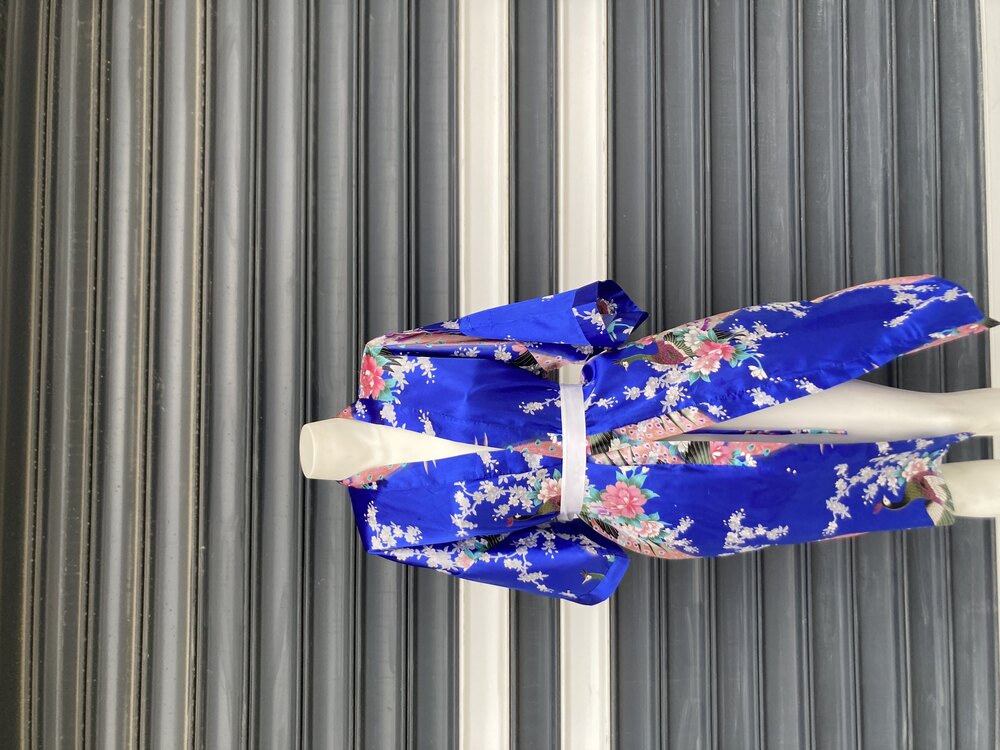 İpek Saten Japon Kimono