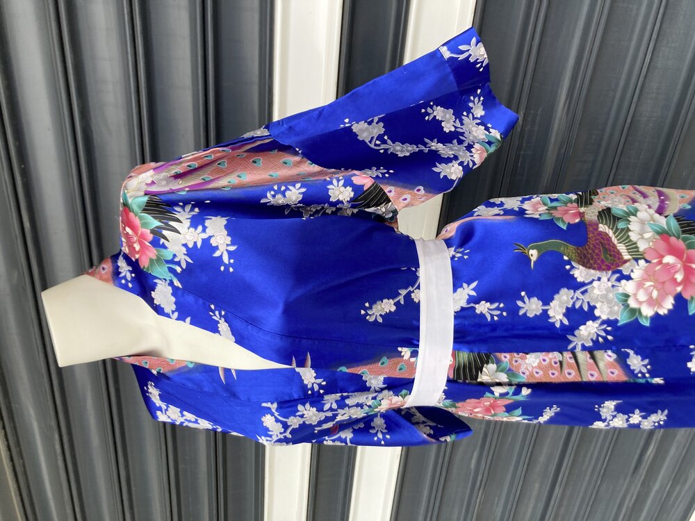İpek Saten Japon Kimono