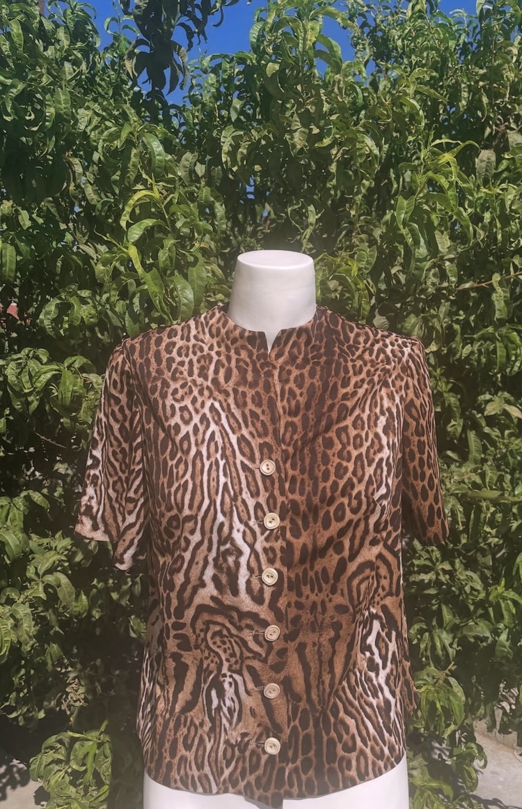 Vintage Leopar Gömlek