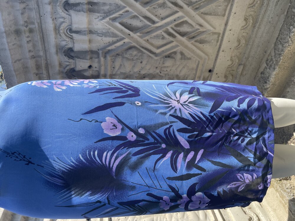 Vintage Kuşaklı Elbise - XL 
