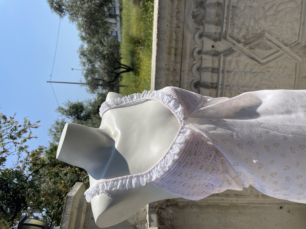 Vintage Floral Gecelik- L