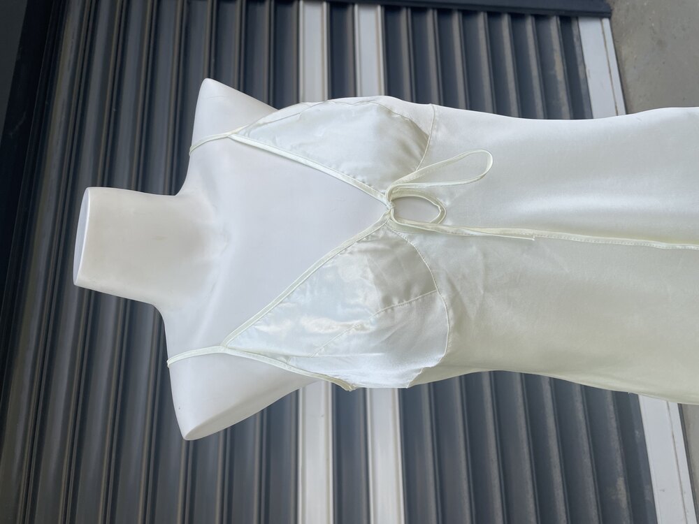 Vintage Saten Maxi Gecelik - L 