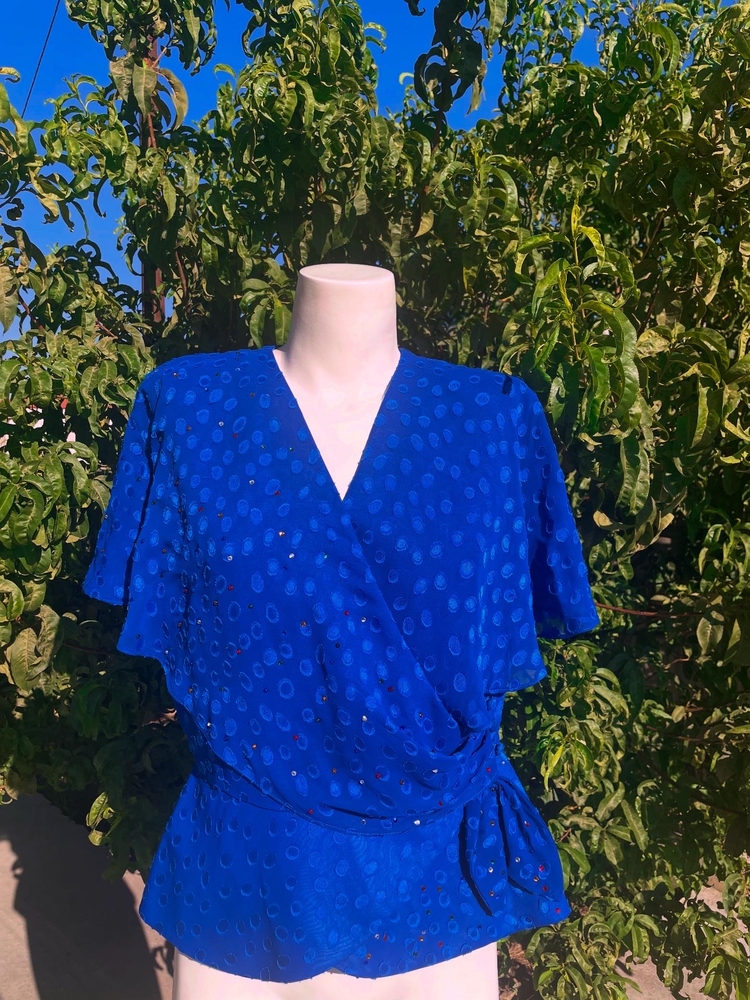 Vintage Kruvaze Bluz / M
