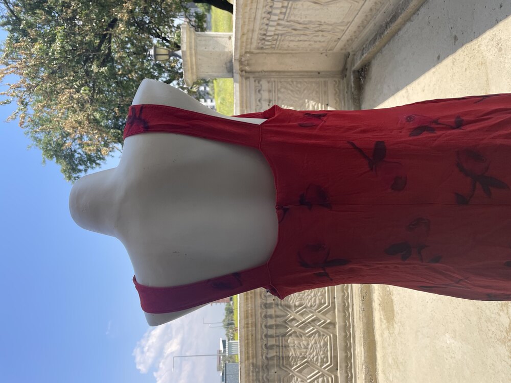 Vintage Kırmızı İtalyan Elbise / 40