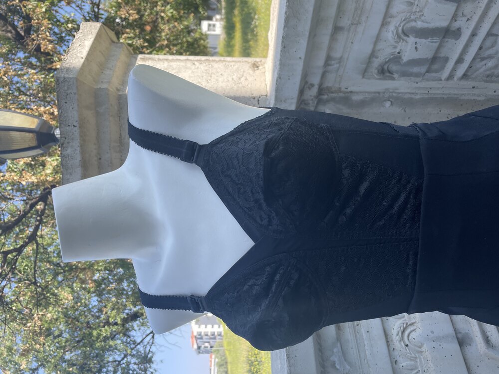 Vintage 70s Siyah Korse - S