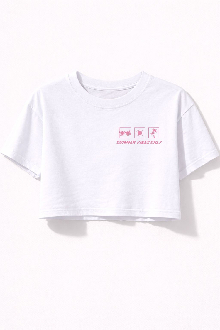 Summer Vibes on / Crop T-Shirt