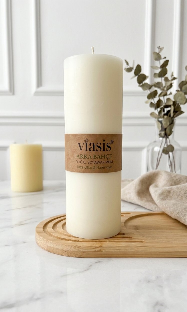 ​ARKA BAHÇE - Aromaterapik Baton Mum 7 cm çap 670 gr