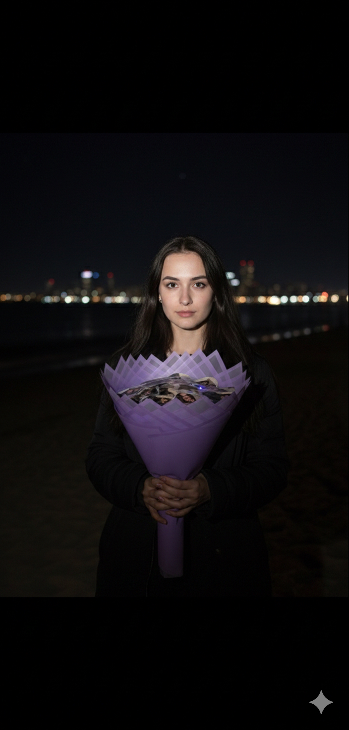 Kişiye özel fotoğraflı anı buketi
